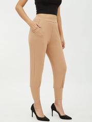 Women's Maroon Jogger Style Trousers