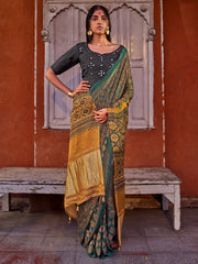 Women's Viscose Silk Printed Designer Saree With Blouse Piece