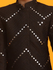 Boys' Black Jodhpuri