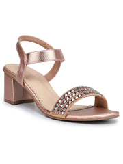 Fashion Backstrap Sandal 3 inches Block Heels
