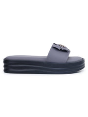 Casual Fashion Sandals Open Back Flatform Heels