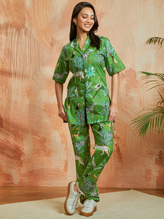 Women's Green Co ords Set
