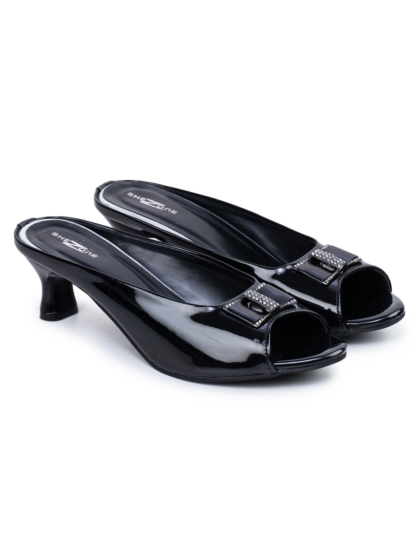 Casual Fashion Sandals Open Back Kitten Heels