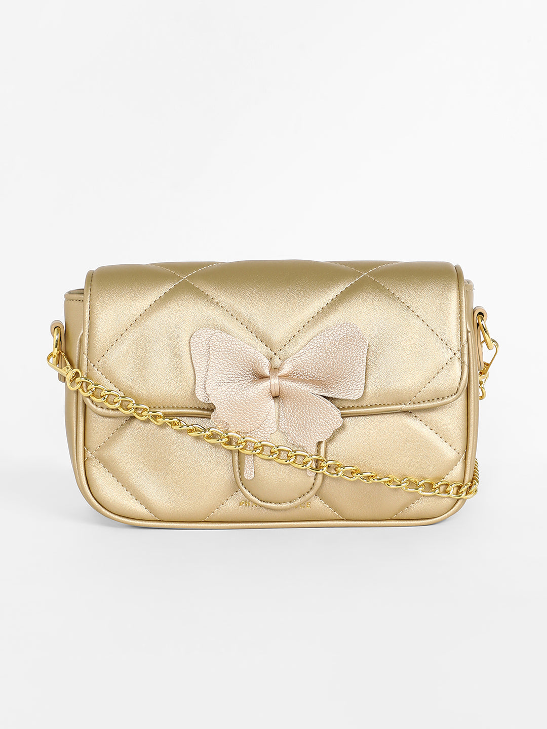 Women's The Quilted Butterfly Shoulder Bag - Antique Gold