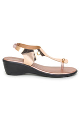 Casual Fashion Sandals 2 Inches Wedge Backstrap Round Toe Heels