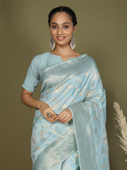 Elegant Peach Cotton Saree with Golden Zari Work – Graceful Comfort for Everyday & Festive Wear