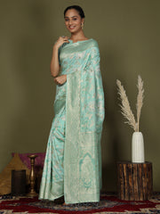 Elegant Peach Cotton Saree with Golden Zari Work – Graceful Comfort for Everyday & Festive Wear