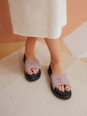 Casual Open Back Round Toe Heels