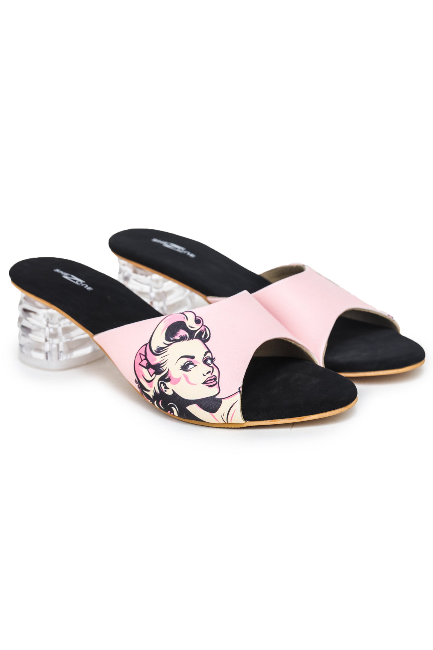 Women Casual Fashion Open Back Mules - 2 inches Block Heels 