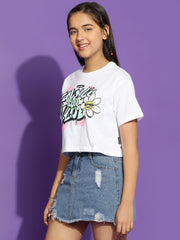Girls Cotton Crop Top