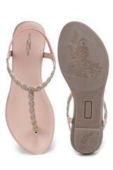 Casual Fashion Slip-On T-Strap Flats Flats