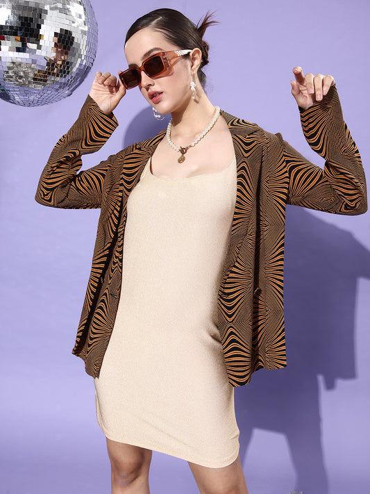 Women's Gold Bling Bodycon Dress