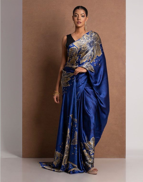Soft Modal crepe saree with shaded style prints.