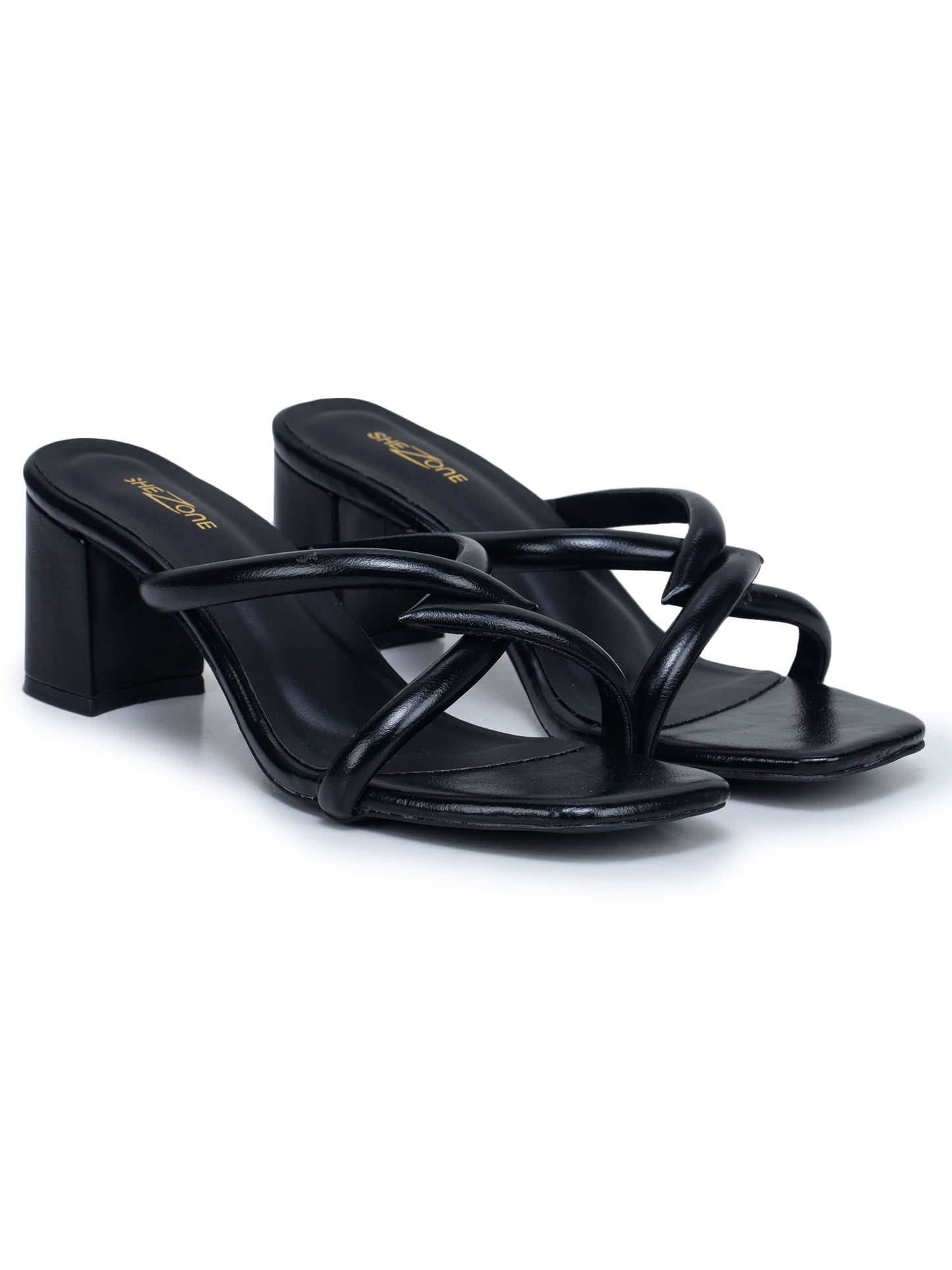 Fashion Open Back Sandal 2 inches Block Heels