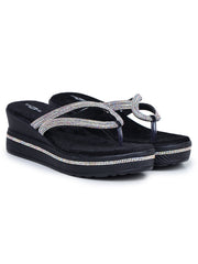 Fashion Open Back Sandal 2 inches Wedge Heels