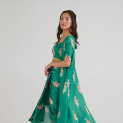 Jade Green Fusion Co-ord Set