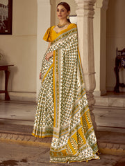 Women's Crepe Printed Designer Saree With Blouse Piece