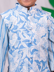 Boys' Blue Nehru Jacket