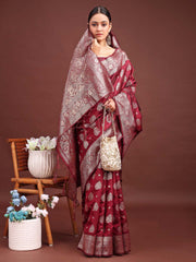 Banarasi Silk Saree with Zari Weaving - A Timeless Tale of Elegance