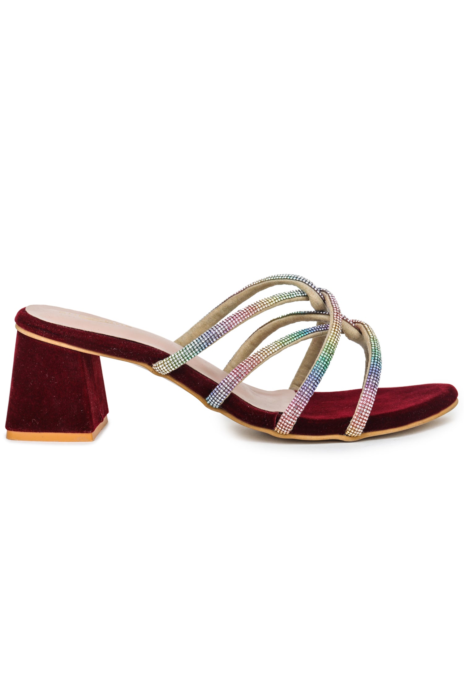 Women Casual Fashion Open Back Sandals - 2 inches Block Heels 