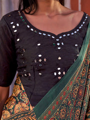 Women's Viscose Silk Printed Designer Saree With Blouse Piece