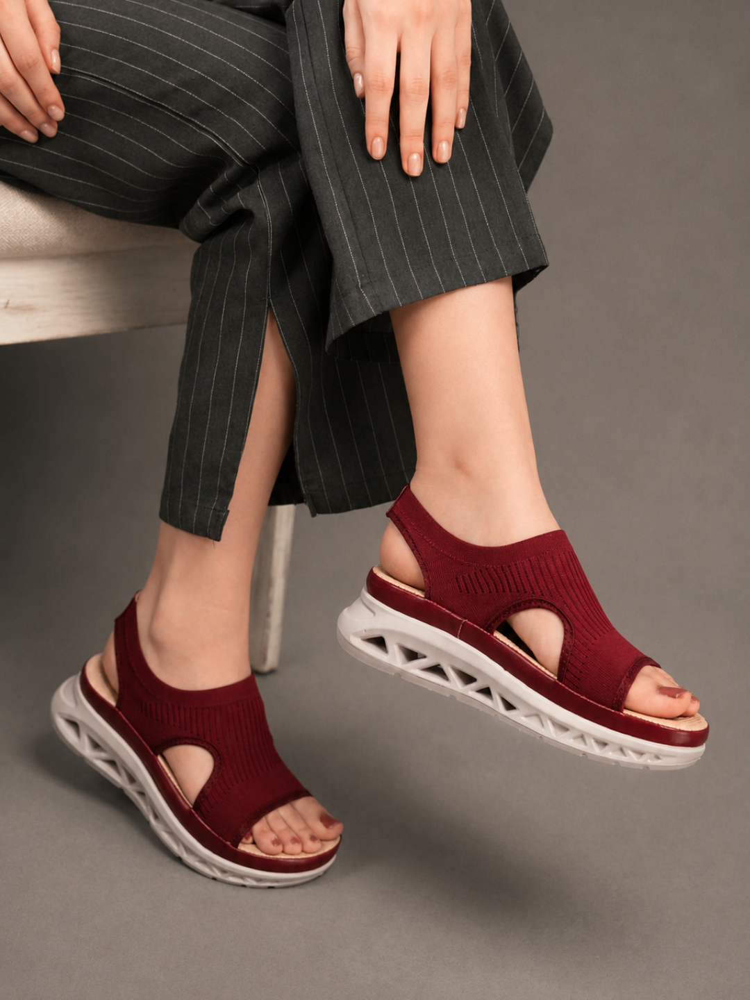 Casual Fashion Backstrap Platform Sandals 1 inch Heels