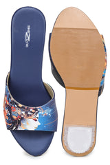 Women Casual Fashion Open Back Mules - 2 inches Block Heels 