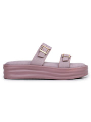 Casual Fashion Sandals Open Back Flatform Heels