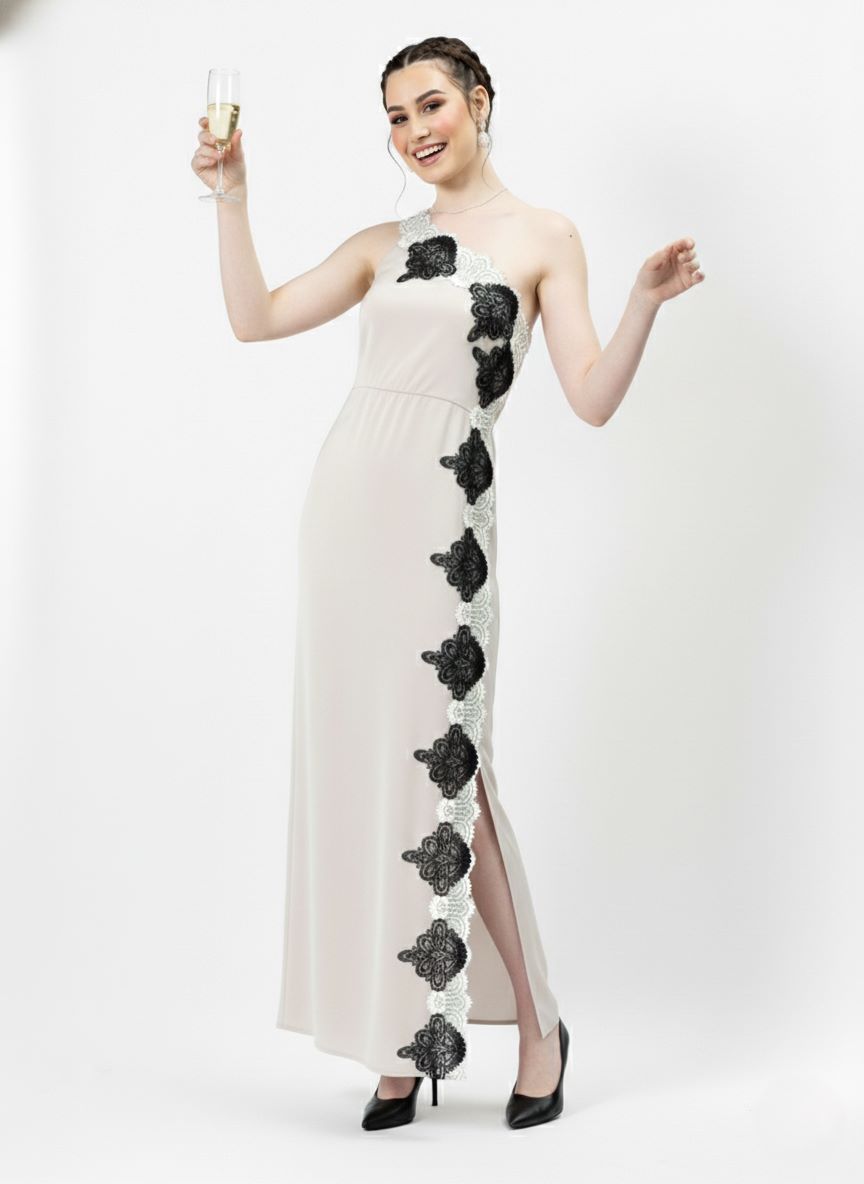 Satin Sheath Maxi Dress-ADR-18998A