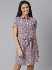 Women's Floral Tie Knot Dress