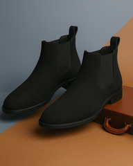 Kraasa Men's Slip On Fashion Chelsea Boots | High Tops, Soft Cushioned Insole, Comfortable Fit, Trendy, Stylish Boots
