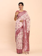 Premium Linen Cotton Saree with Pallu & Contrast Blouse Piece