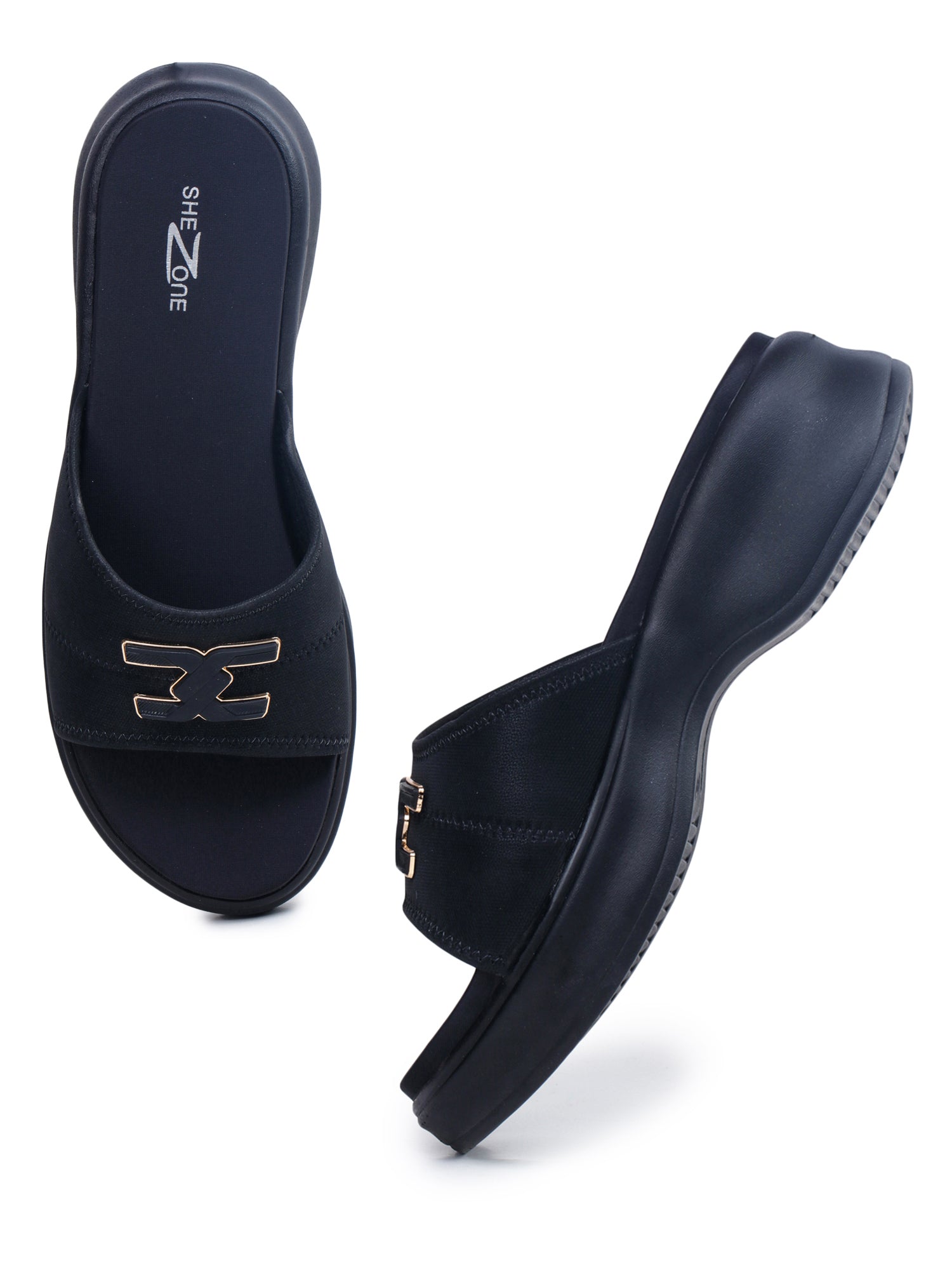 Casual Open Back Round Toe Heels