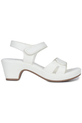 Casual Fashion Sandals 2 Inches Block Ankle Loop Round Toe Heels