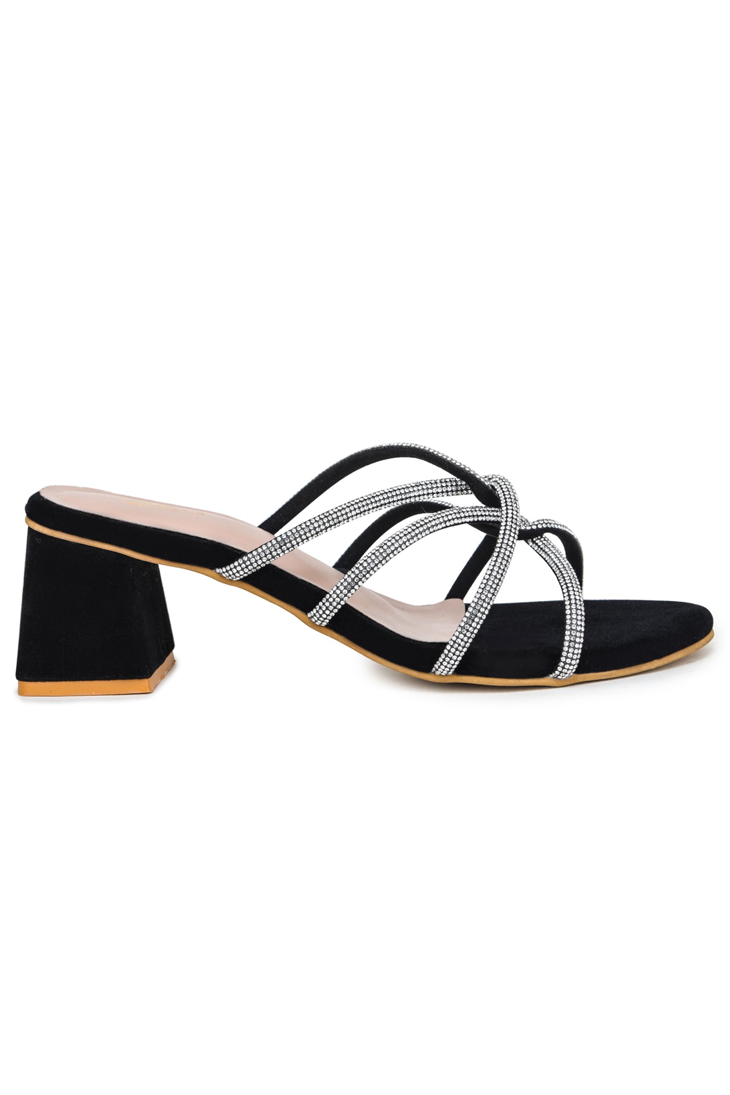 Women Casual Fashion Open Back Sandals - 2 inches Block Heels 