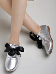 Shoetopia Smart Casual Silver Sneakers For Women & Girls