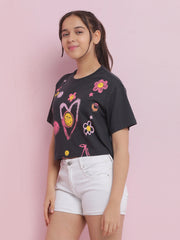 Girls Cotton Crop Top
