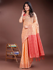 Elegant Sky Blue Cotton Saree with Contrast Pallu – Perfect Blend of Tradition & Comfort