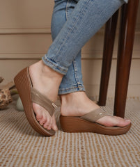 Fashion Open Back Sandal 2.5 inches Wedge Heels