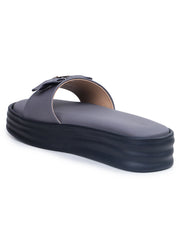 Casual Fashion Sandals Open Back Flatform Heels