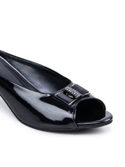 Casual Fashion Sandals Open Back Kitten Heels