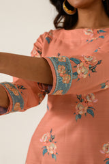 Scarlet Orange Dhoti Jumpsuit