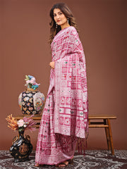 Threads of Tradition: Beige Linen Cotton Saree Woven with Stories of Grace & Heritage