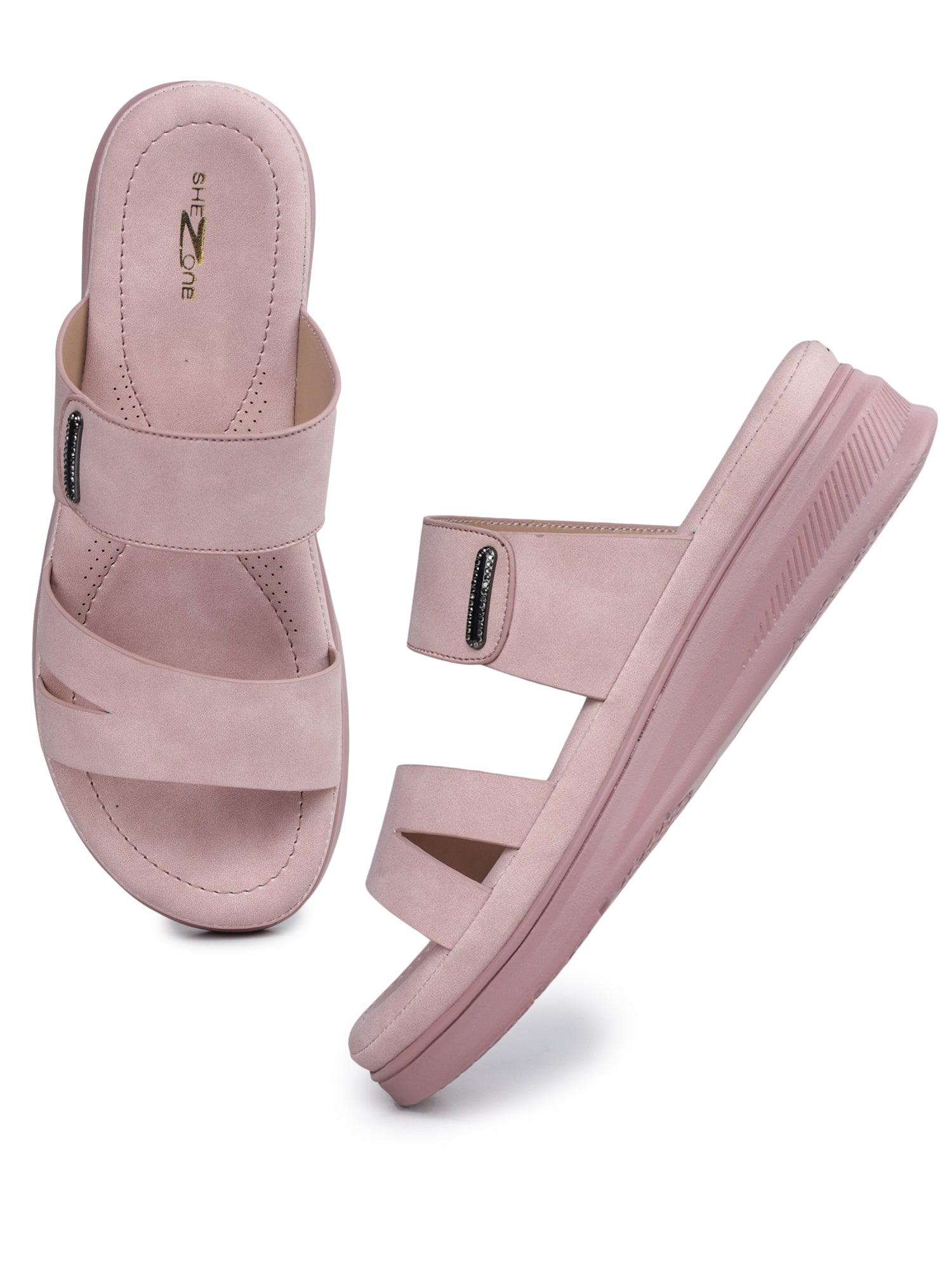 Casual Open Back Round Toe Heels