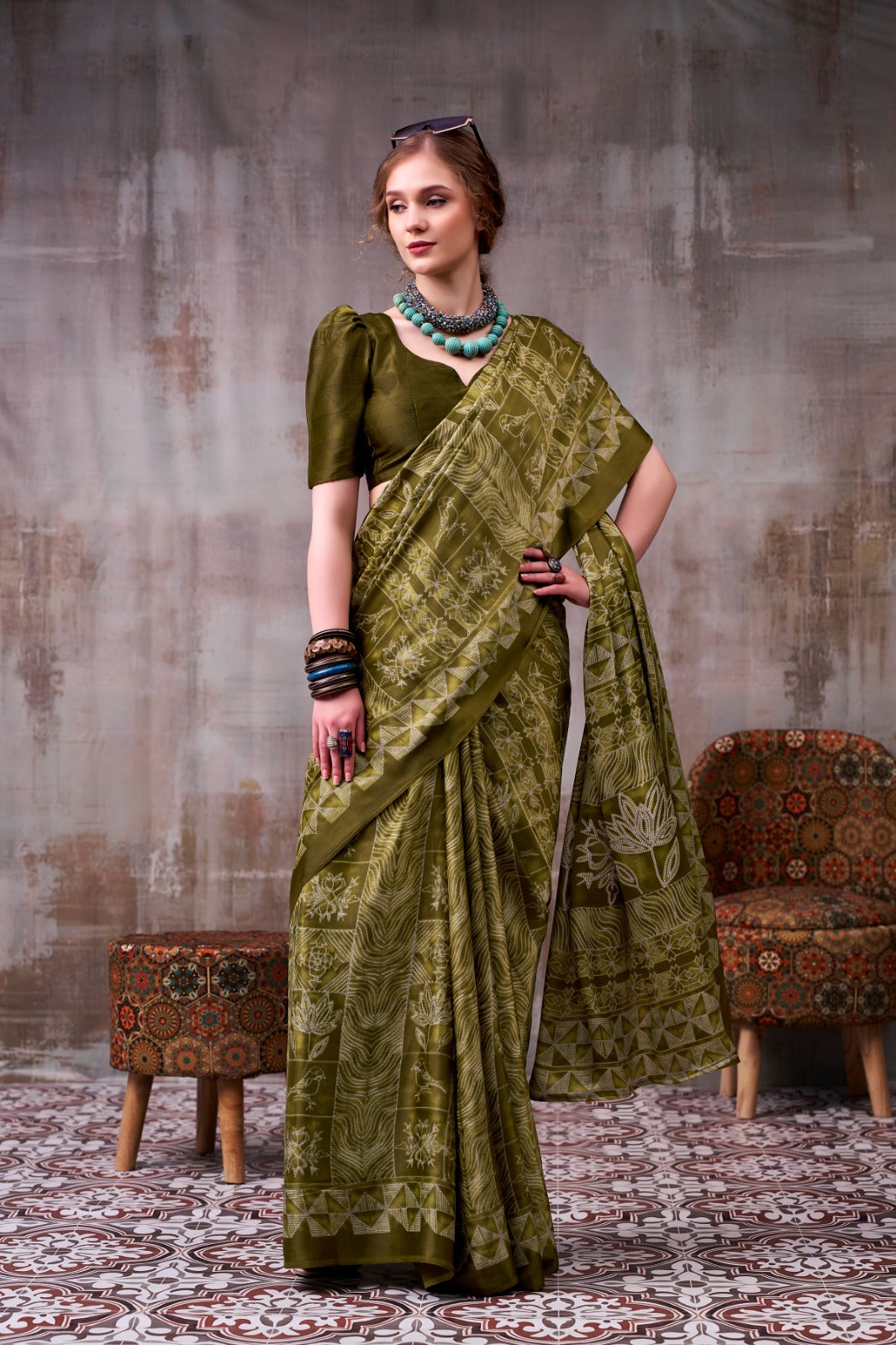 Soft-Modal-Silk-saree-with-stylish-prints-mahrani