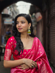 Majestic Light Pink Pure Kanjivaram Silk Saree | Bridal Heritage Collection | Limited Edition