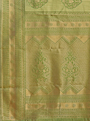 Graceful Light Green Silk Saree – Subtle Sophistication for Every Occasion