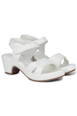 Casual Fashion Sandals 2 Inches Block Ankle Loop Round Toe Heels