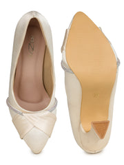Casual Fashion Pumps 4 Inches Block Closed Back Pointed Toe Heels