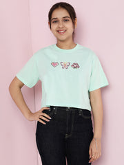 Girls Cotton Crop Top